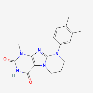 9-(3,4-dimethylphenyl)-1-methyl-7,8-dihydro-6H-purino[7,8-a]pyrimidine-2,4-dione