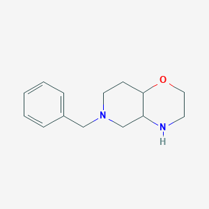 molecular formula C14H20N2O B2809403 6-Benzyl-octahydro-2H-pyrido[4,3-b]morpholine CAS No. 1512222-32-0