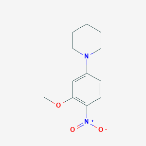 molecular formula C12H16N2O3 B2809408 1-(3-Methoxy-4-nitrophenyl)piperidine CAS No. 352651-56-0