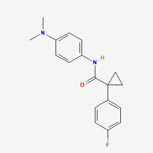 N-(4-(dimethylamino)phenyl)-1-(4-fluorophenyl)cyclopropanecarboxamide