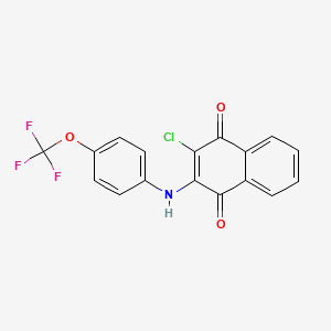 2-Chloro-3-[4-(trifluoromethoxy)anilino]naphthoquinone