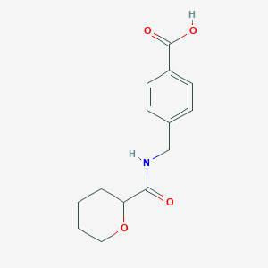 4-{[(Oxan-2-yl)formamido]methyl}benzoic acid