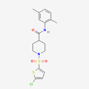 1-((5-chlorothiophen-2-yl)sulfonyl)-N-(2,5-dimethylphenyl)piperidine-4-carboxamide