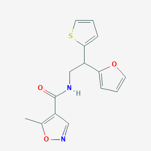 N-[2-(furan-2-yl)-2-(thiophen-2-yl)ethyl]-5-methyl-1,2-oxazole-4-carboxamide