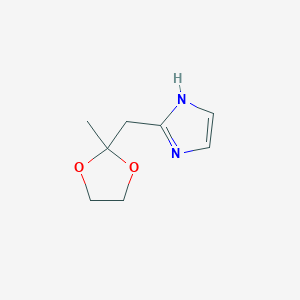 2-[(2-methyl-1,3-dioxolan-2-yl)methyl]-1H-imidazole