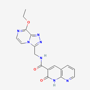 N-((8-ethoxy-[1,2,4]triazolo[4,3-a]pyrazin-3-yl)methyl)-2-oxo-1,2-dihydro-1,8-naphthyridine-3-carboxamide