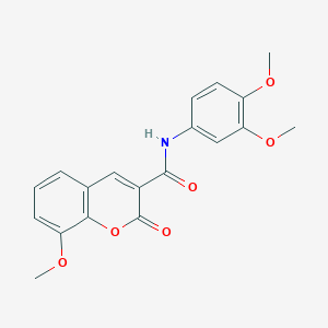N-(3,4-dimethoxyphenyl)-8-methoxy-2-oxo-2H-chromene-3-carboxamide