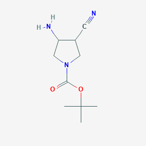 Tert-butyl 3-amino-4-cyanopyrrolidine-1-carboxylate