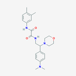 N1-(2-(4-(dimethylamino)phenyl)-2-morpholinoethyl)-N2-(3,4-dimethylphenyl)oxalamide