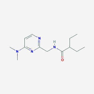 molecular formula C13H22N4O B2809490 N-((4-(dimethylamino)pyrimidin-2-yl)methyl)-2-ethylbutanamide CAS No. 1797812-03-3
