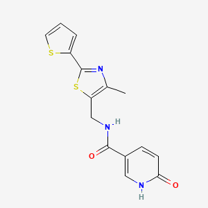 6-hydroxy-N-((4-methyl-2-(thiophen-2-yl)thiazol-5-yl)methyl)nicotinamide