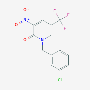 1-(3-chlorobenzyl)-3-nitro-5-(trifluoromethyl)-2(1H)-pyridinone