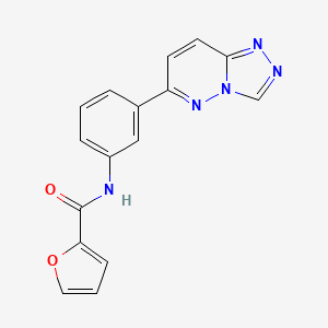 molecular formula C16H11N5O2 B2809494 N-[3-([1,2,4]triazolo[4,3-b]pyridazin-6-yl)phenyl]furan-2-carboxamide CAS No. 894063-52-6