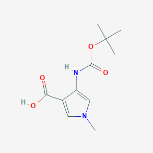 1-Methyl-4-[(2-methylpropan-2-yl)oxycarbonylamino]pyrrole-3-carboxylic acid