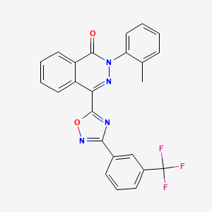 2-(2-methylphenyl)-4-{3-[3-(trifluoromethyl)phenyl]-1,2,4-oxadiazol-5-yl}phthalazin-1(2H)-one