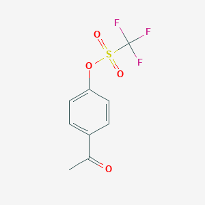 molecular formula C9H7F3O4S B028095 4-Acetylphenyl trifluoromethanesulfonate CAS No. 109613-00-5