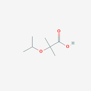 molecular formula C7H14O3 B2809500 2-Methyl-2-(propan-2-yloxy)propanoic acid CAS No. 17860-04-7