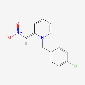molecular formula C13H11ClN2O2 B2809502 {[1-(4-Chlorobenzyl)-2-pyridiniumyl]methylene}ammoniumdiolate CAS No. 54436-77-0