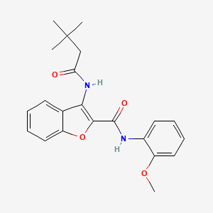 3-(3,3-dimethylbutanamido)-N-(2-methoxyphenyl)benzofuran-2-carboxamide