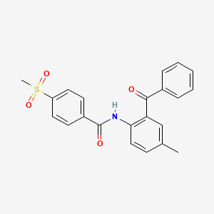 N-(2-benzoyl-4-methylphenyl)-4-methylsulfonylbenzamide