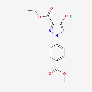 ethyl 4-hydroxy-1-(4-(methoxycarbonyl)phenyl)-1H-pyrazole-3-carboxylate