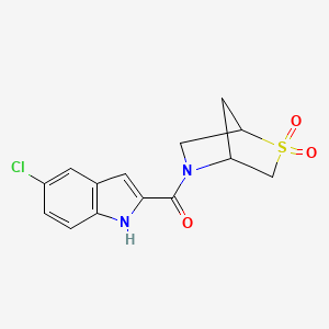(5-chloro-1H-indol-2-yl)(2,2-dioxido-2-thia-5-azabicyclo[2.2.1]heptan-5-yl)methanone