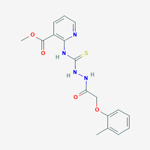 Methyl 2-[({2-[(2-methylphenoxy)acetyl]hydrazino}carbonothioyl)amino]nicotinate