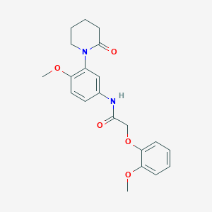 N-(4-methoxy-3-(2-oxopiperidin-1-yl)phenyl)-2-(2-methoxyphenoxy)acetamide