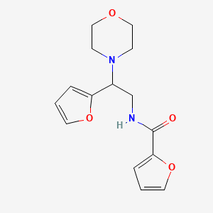 molecular formula C15H18N2O4 B2809533 N-(2-(furan-2-yl)-2-morpholinoethyl)furan-2-carboxamide CAS No. 877631-20-4