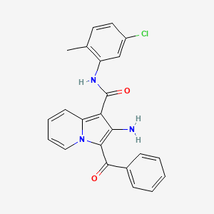 B2809537 2-amino-3-benzoyl-N-(5-chloro-2-methylphenyl)indolizine-1-carboxamide CAS No. 903283-31-8