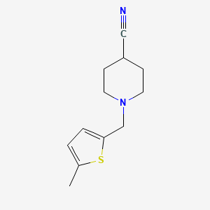 1-((5-Methylthiophen-2-yl)methyl)piperidine-4-carbonitrile