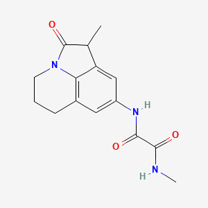 molecular formula C15H17N3O3 B2809547 N1-甲基-N2-(1-甲基-2-氧代-2,4,5,6-四氢-1H-吡咯并[3,2,1-ij]喹啉-8-基)草酰胺 CAS No. 898411-48-8