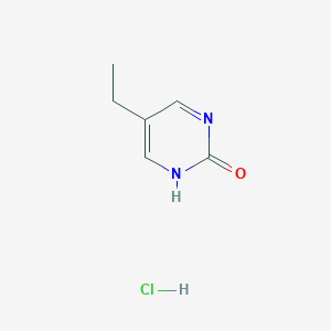 molecular formula C6H9ClN2O B2809565 5-Ethyl-2-pyrimidinol hydrochloride CAS No. 117889-72-2; 64171-56-8
