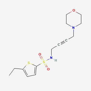 molecular formula C14H20N2O3S2 B2809574 5-ethyl-N-(4-morpholinobut-2-yn-1-yl)thiophene-2-sulfonamide CAS No. 1396750-52-9