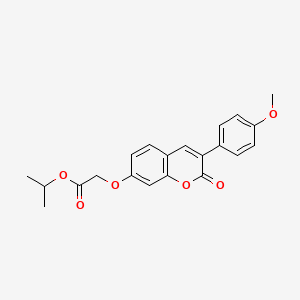 molecular formula C21H20O6 B2809577 isopropyl 2-((3-(4-methoxyphenyl)-2-oxo-2H-chromen-7-yl)oxy)acetate CAS No. 869079-83-4