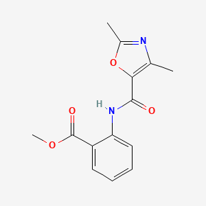 Methyl 2-(2,4-dimethyloxazole-5-carboxamido)benzoate