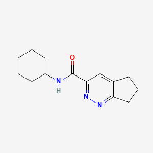 molecular formula C14H19N3O B2809614 N-cyclohexyl-5H,6H,7H-cyclopenta[c]pyridazine-3-carboxamide CAS No. 2415533-39-8