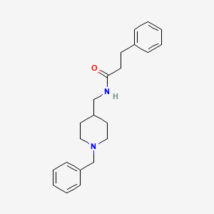 molecular formula C22H28N2O B2809635 N-((1-苄基哌啶-4-基)甲基)-3-苯基丙酰胺 CAS No. 953933-47-6
