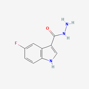 molecular formula C9H8FN3O B2809637 5-氟-1H-吲哚-3-羧酰肼 CAS No. 1997-83-7