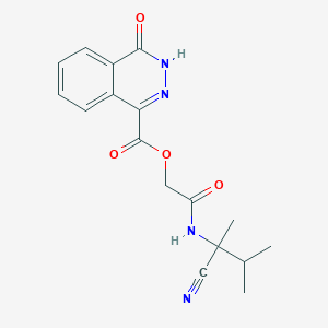 molecular formula C17H18N4O4 B2809642 [(1-Cyano-1,2-dimethylpropyl)carbamoyl]methyl 4-oxo-3,4-dihydrophthalazine-1-carboxylate CAS No. 871550-00-4