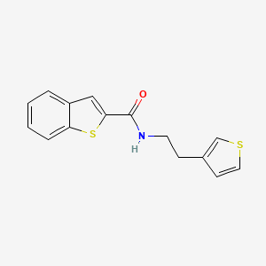 molecular formula C15H13NOS2 B2809649 N-(2-(thiophen-3-yl)ethyl)benzo[b]thiophene-2-carboxamide CAS No. 2034408-84-7