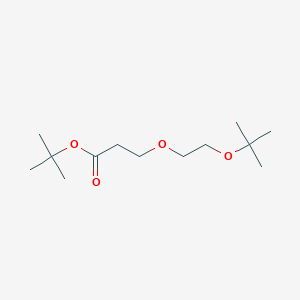 molecular formula C13H26O4 B2809698 tert-Butyl 3-(2-(tert-butoxy)ethoxy)propanoate CAS No. 1772360-19-6
