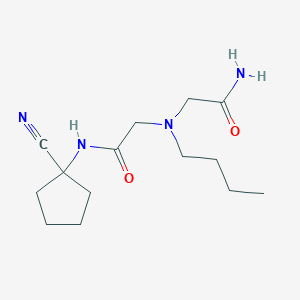 molecular formula C14H24N4O2 B2809710 2-[Butyl({[(1-cyanocyclopentyl)carbamoyl]methyl})amino]acetamide CAS No. 1355522-46-1