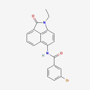 3-bromo-N-(1-ethyl-2-oxo-1,2-dihydrobenzo[cd]indol-6-yl)benzamide