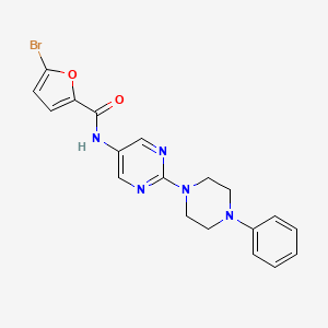 5-bromo-N-(2-(4-phenylpiperazin-1-yl)pyrimidin-5-yl)furan-2-carboxamide