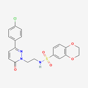 N-(2-(3-(4-chlorophenyl)-6-oxopyridazin-1(6H)-yl)ethyl)-2,3-dihydrobenzo[b][1,4]dioxine-6-sulfonamide