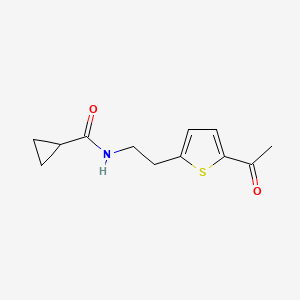 N-(2-(5-acetylthiophen-2-yl)ethyl)cyclopropanecarboxamide