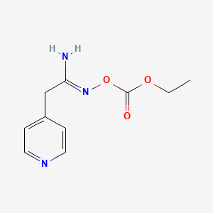 N'-[(Ethoxycarbonyl)oxy]-2-(pyridin-4-yl)ethanimidamide