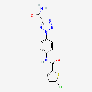 2-(4-(5-chlorothiophene-2-carboxamido)phenyl)-2H-tetrazole-5-carboxamide