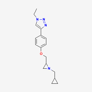 4-[4-[[1-(Cyclopropylmethyl)aziridin-2-yl]methoxy]phenyl]-1-ethyltriazole